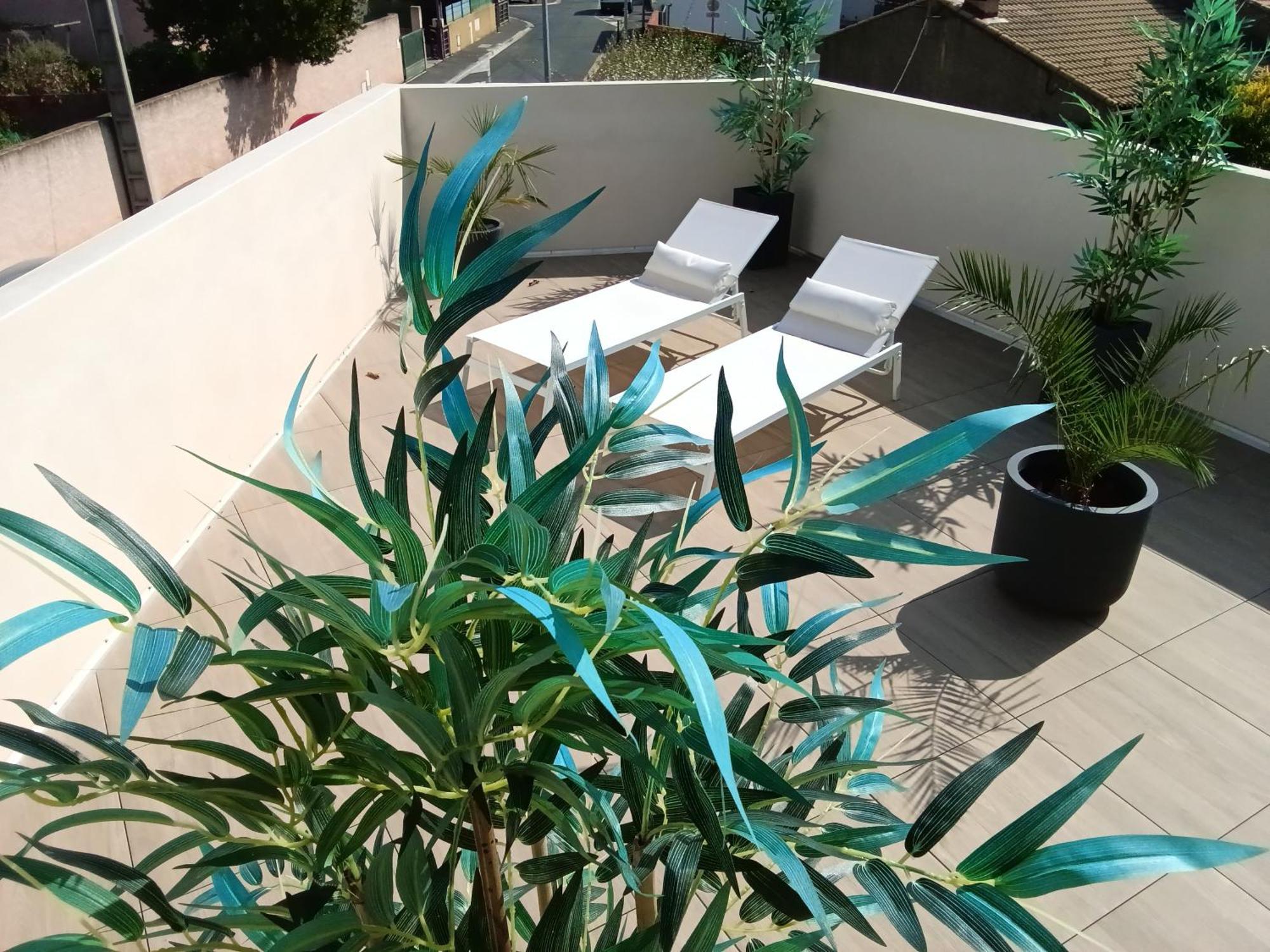 36 2 L'Air Marin Maison Duplex Grande Terrasse Narbonne Buitenkant foto